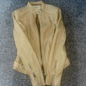 Michael Kors Brown Biker Jacket (xs)